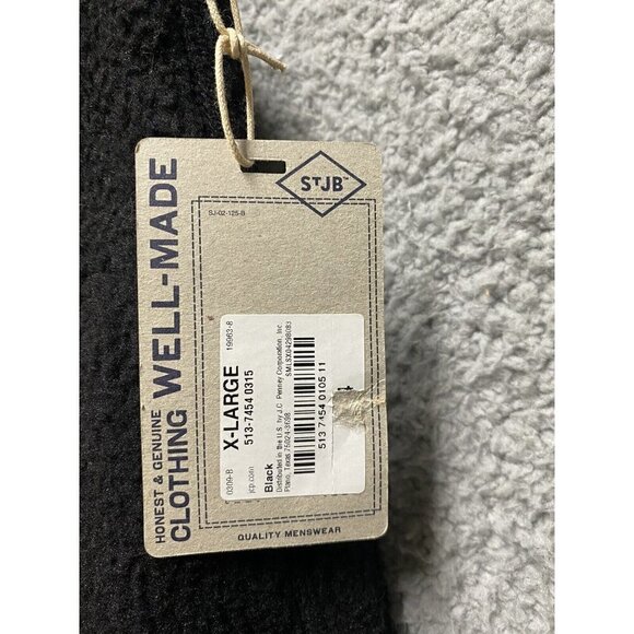 St John’s Bay Windproof Fleece Vest XL Black New - Picture 4 of 9